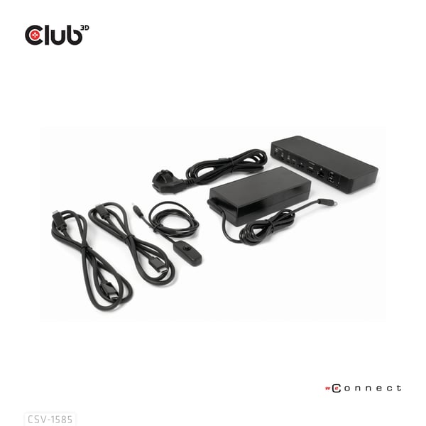CLUB3D CSV-1585 KVM-switchar Svart