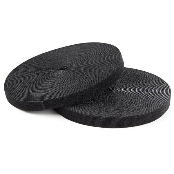StarTech.com HKLP100 kabelsamler Krog og løkke kabelbinder Nylon Sort 1 stk