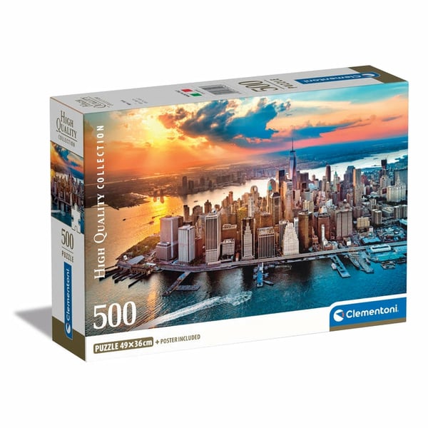 Clementoni High Quality Collection New York Puslespil 500 stk Landskab Clementoni High Quality Collection New York Puslespil 500 stk Landskab