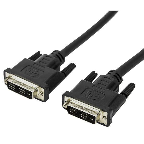 Techly 5.0m DVI-D Single Link M/M DVI-kaapeli 5 m Musta Techly 5.0m DVI-D Single Link M/M DVI-kaapeli 5 m Musta