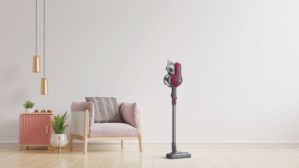 Hoover HF1 HF110P 011 Stick vakuum Batteri Dry Stof Poseløs 0,9 L Magenta