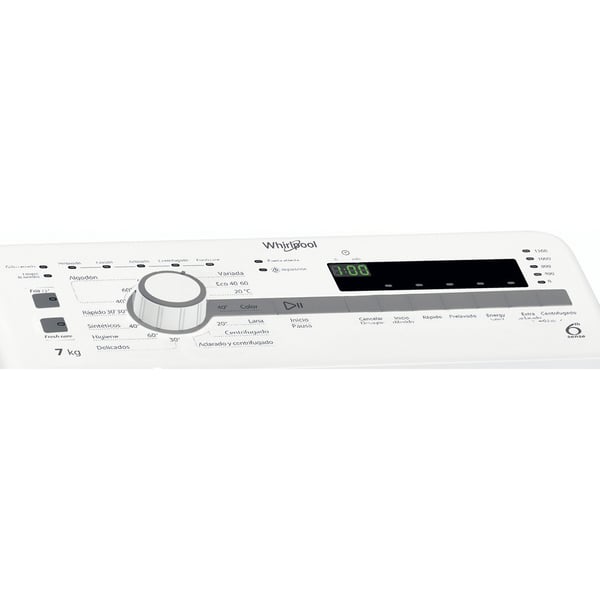 Whirlpool TDLR 7220SS SP/N vaskemaskine Top-indlæsning 7 kg 1200 rpm Hvid