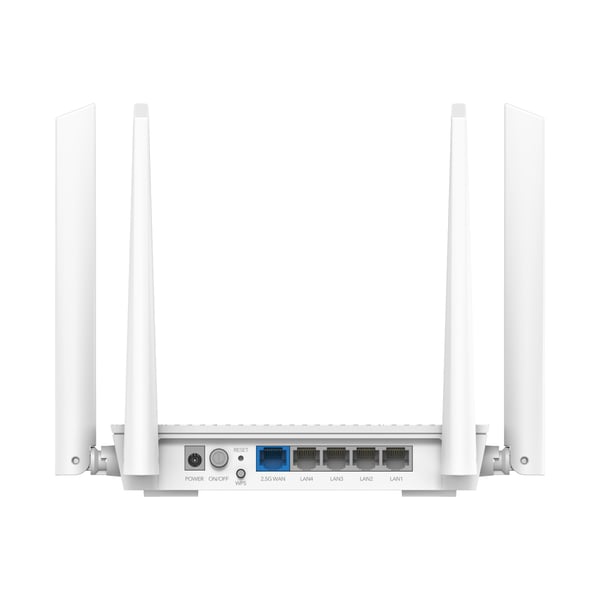 Cudy AX3000 2.5G Mesh Wi-Fi 6 Router, WR3000H 1.0 trådløs router 2.5 Gigabit Ethernet Dual-band (2,4 GHz / 5 GHz) Hvid