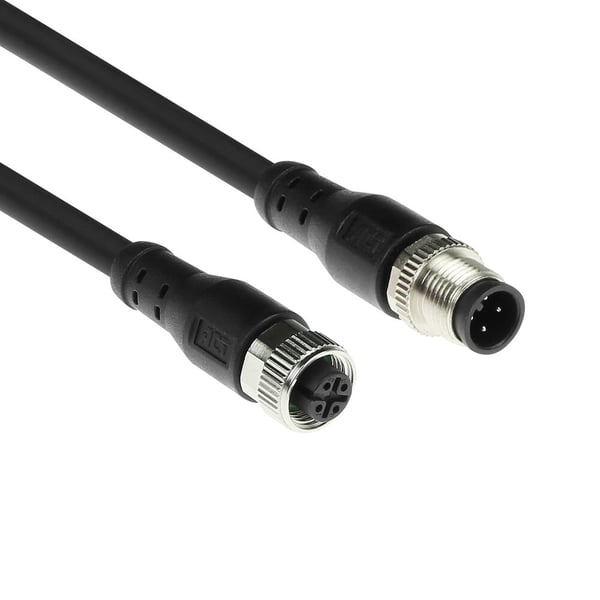 ACT SC3401 sensor- och aktuatorkabel 5 m M12 Svart