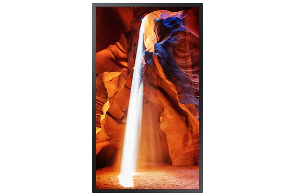 Samsung OM55N-S Platt skärm för digital skyltning 139,7 cm (55") LCD Wi-Fi 4000 cd/m² Full HD Svart Inbyggd processor Tizen 5.0
