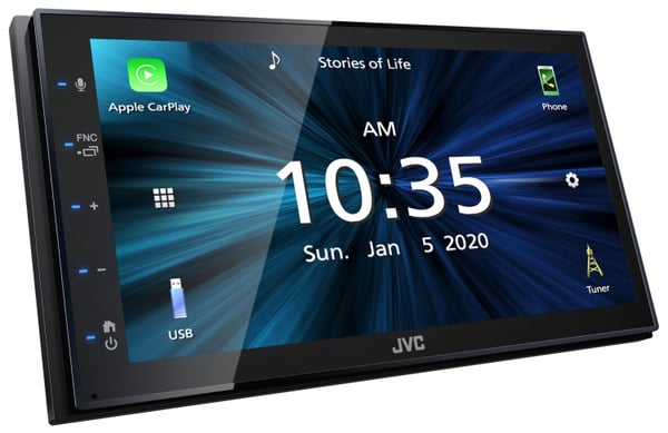 JVC KW-M560BT radio/digitalmottagare för bil Svart 200 W Bluetooth