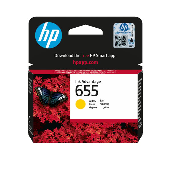 HP 655 gul original Advantage bläckpatron