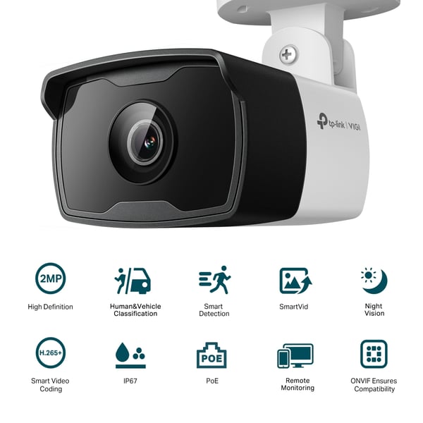 TP-Link VIGI C320I Pære IP-sikkerhedskamera Udendørs 1920 x 1080 pixel Loft/væg/pæl
