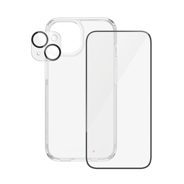 PanzerGlass ® 3-in-1 Bundle iPhone 15 Genomskinligt skärmskydd Apple 1 styck