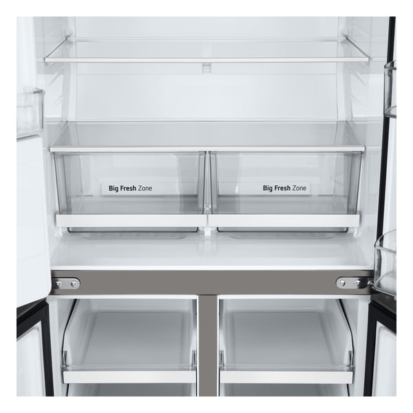LG GML860PYFE Kombinerad kyl/frys side-by-side Fristående 506 l Rostfritt stål
