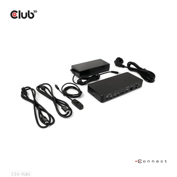 CLUB3D CSV-1585 KVM-switchar Svart