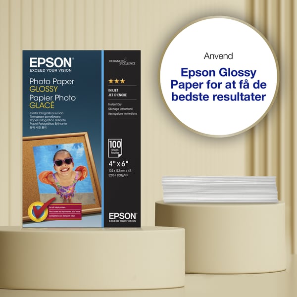 Epson blankt fotopapir (100 x 150 mm), 200 g/m2, 100 ark