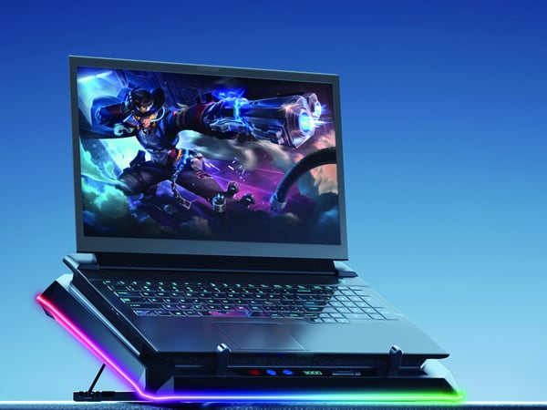 Conceptronic THYIA03B køling til laptop 48,3 cm (19") 2400 rpm Sort