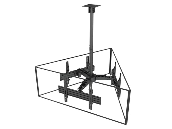Equip 650371 skærmbeslag til skiltning 165,1 cm (65") Sort