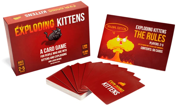 Asmodee Exploding Kittens Komanauten Kortspel Turspel
