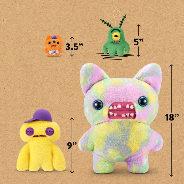 Hug-A-Lumps Fuggler SpongeBob 13 cm Licenseret Nøglering Sortiment