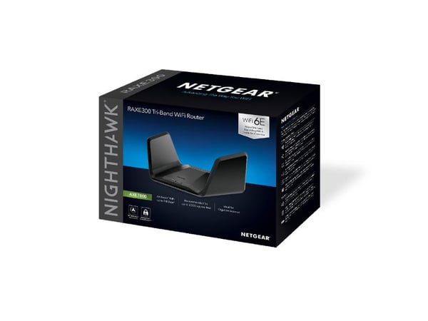 NETGEAR Nighthawk RAXE300 trådløs router Gigabit Ethernet Tri-band (2,4 GHz / 5 GHz / 5 GHz) Sort