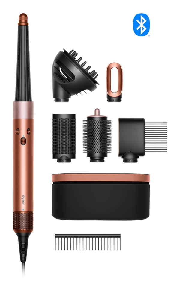 Dyson Airwrap ID Curly + Coily Multistyler Lämmin Musta, Ruusukulta