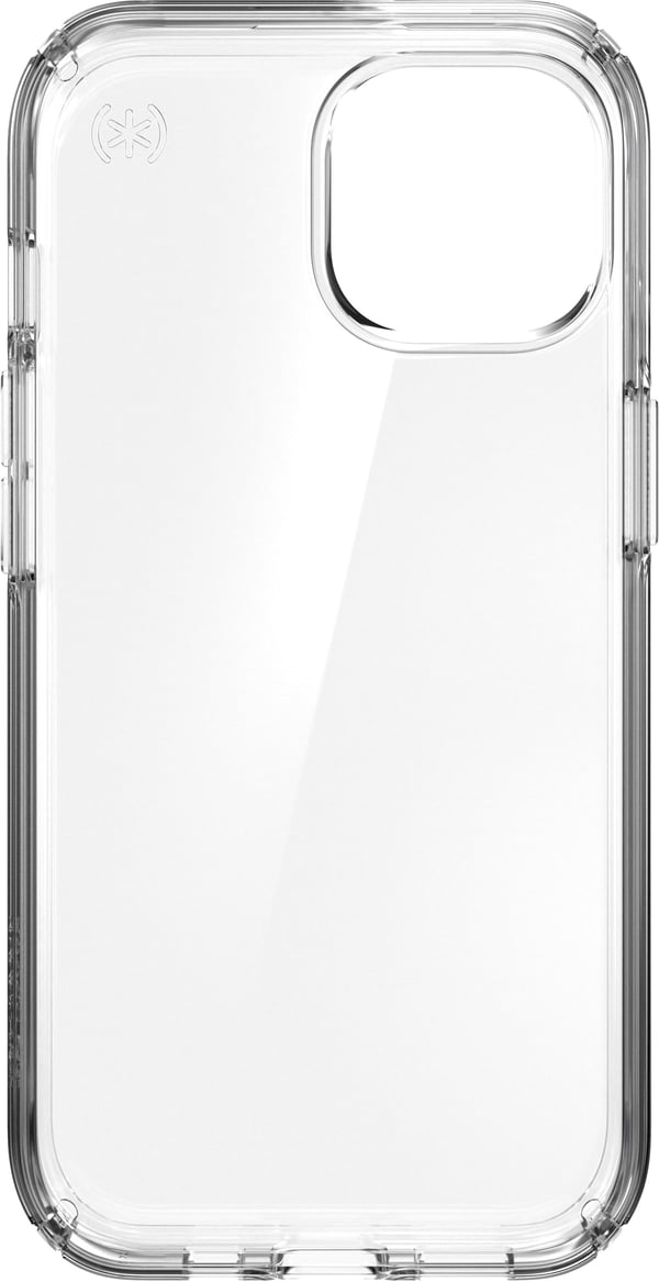 Speck Presidio Perfect-Clear - Fodral för iPhone 15/iPhone 14/iPhone 13 (Genomskinlig)