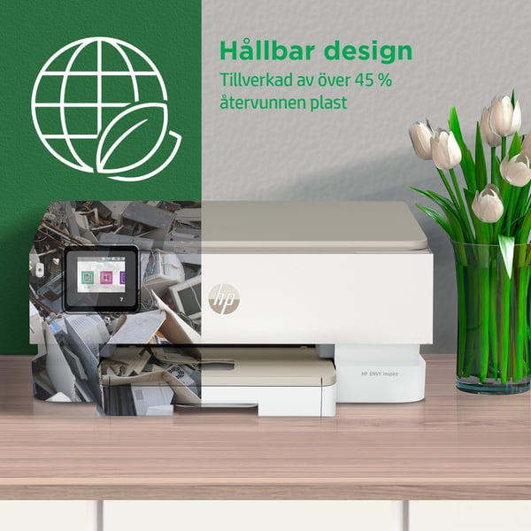HP ENVY Inspire 7220e Trådlöst All-in-One Färg Skrivare, Instant Ink; Kopiator och skanner