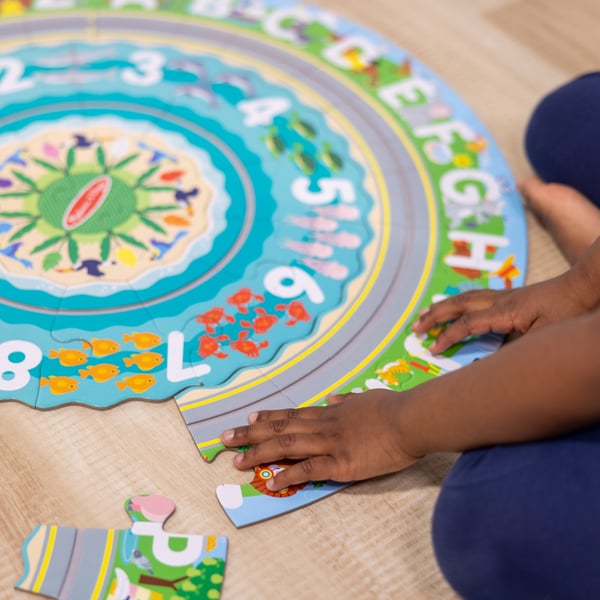 Melissa & Doug Round the Shore Tracks Floor Puslespil 48 stk Verden