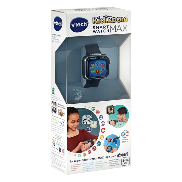 VTech KidiZoom SMARTWATCH MAX NOIRE