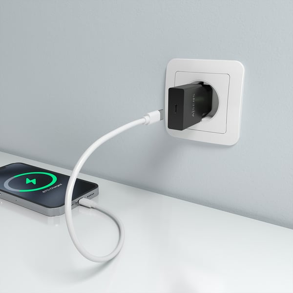 AISENS A110-1004 oplader til mobil enhed Smartphone, Mobiltelefon, Tablet, GPS, MP3, MP4, Bærbar spillekonsol, Universel Sort Vekselstrøm Hurtig opladning Indendørs