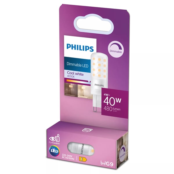 Philips 8721103157751 LED-lampe Naturlig hvid 4 W G9