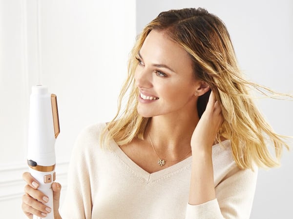 Rowenta Brush Activ Ultimate Care CF9720 Varmluftsbørste Varm Kobberfarve, Hvid 2 m