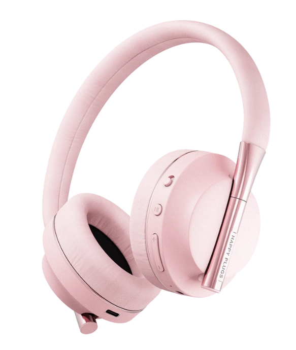 Happy Plugs PLAY Headset Kabel & trådløs USB Type-C Bluetooth Lyserød guld