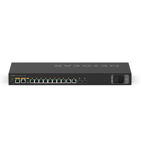 NETGEAR GSM4212PX Administreret L2/L3 Gigabit Ethernet (10/100/1000) Strøm over Ethernet (PoE) 1U Sort