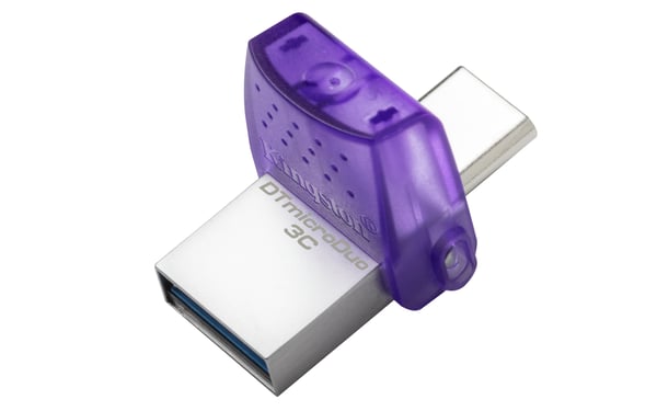 Kingston Technology DataTraveler 128 GB microDuo 3C 200 MB/s, dobbelt USB-A + USB-C