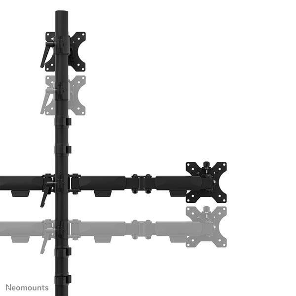 Neomounts DS60-600BL2-1 skærmbeslag og -stativer 81,3 cm (32") Skrivebord Sort