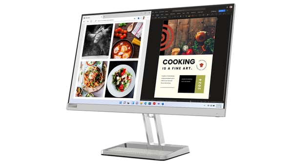 Lenovo L24i-40 computerskærm 60,5 cm (23.8") 1920 x 1080 pixel Fuld HD LED Grå