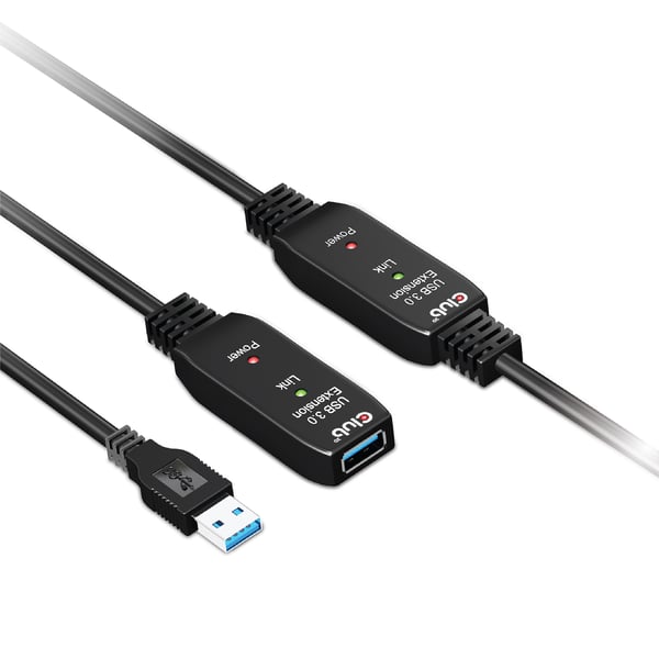 CLUB3D CAC-1406 USB-kablar USB 3.2 Gen 1 (3.1 Gen 1) 15 m USB A 5 Gbit/s Svart