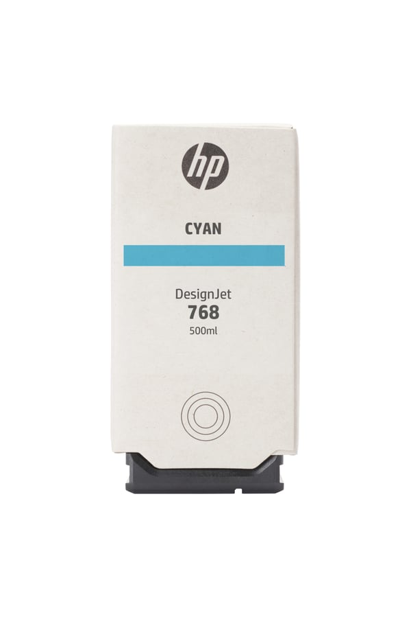 HP 768 500-ml Cyan DesignJet Ink Cartridge HP 768 500-ml Cyan DesignJet Ink Cartridge