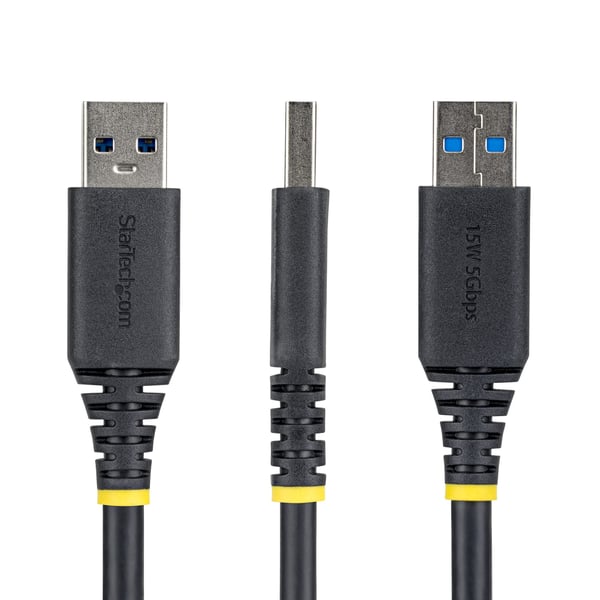 StarTech.com 2 m panelmonterad USB-kabel, A till A, hane/hona, förlängningskabel med USB-A-kontakt (hane till hona), USB-kabeladapter för panelmontering, 5 Gbps