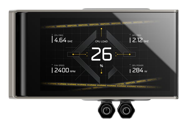 DeepCool LT360 VISION ARGB Suoritin Nestejäähdytyspakkaus 12 cm Musta 1 kpl