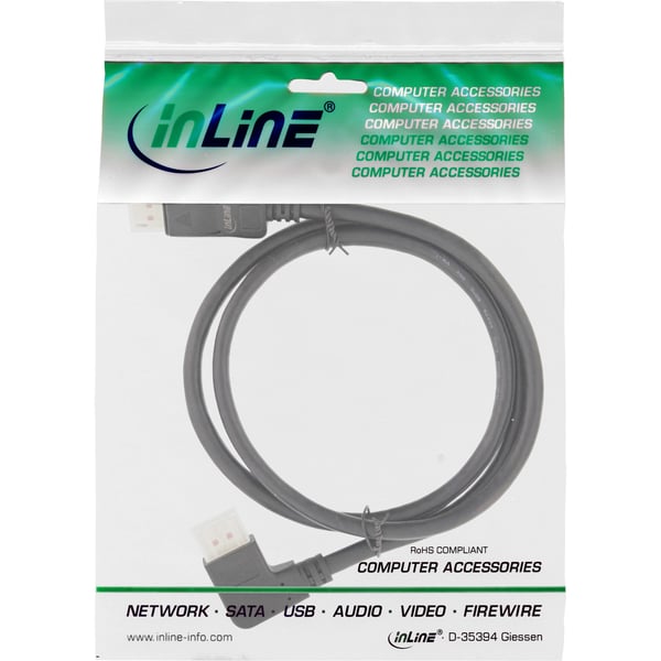 InLine 17151L DisplayPort kabel 1 m Sort