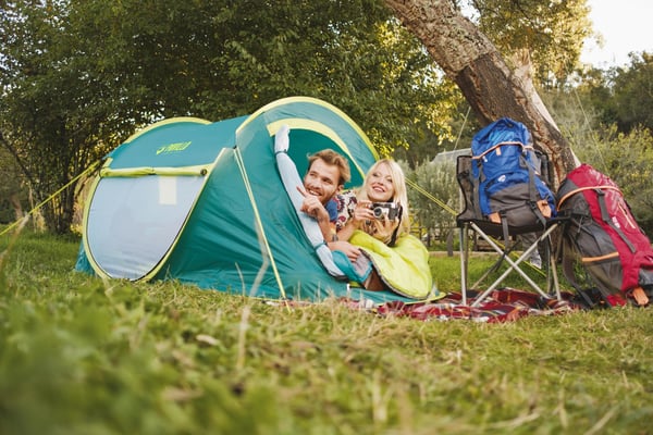 Bestway 68086 rygsæk telt Pop-up telt 2 person(er) Blå, Hvid, Gul
