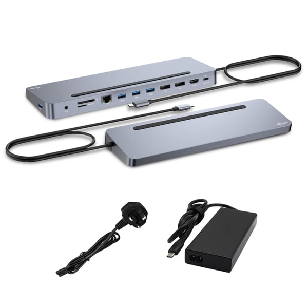 i-tec C31FLAT2PDPRO100W dockingstation Ledningsført USB 3.2 Gen 1 (3.1 Gen 1) Type-C Sølv i-tec C31FLAT2PDPRO100W dockingstation Ledningsført USB 3.2 Gen 1 (3.1 Gen 1) Type-C Sølv