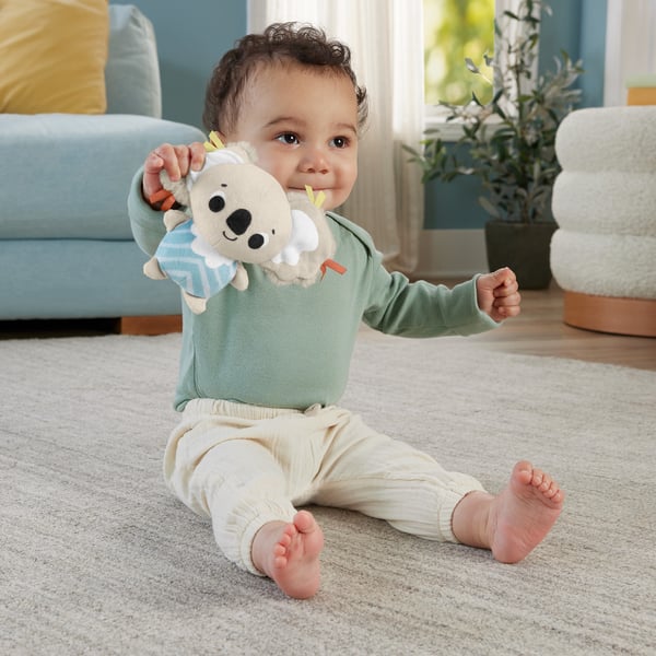 Fisher-Price Sensimals Simply Senses-babygym, aktivitetsmatta med sex sensoriska leksaker