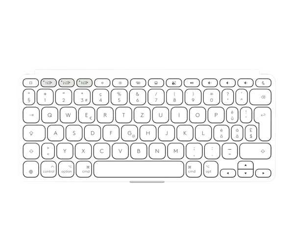Logitech Keys-To-Go 2 - Näppäimistö - sisäänrakennettu suojus