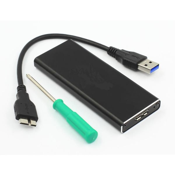 CoreParts MSACSC/USB3.0 drevkabinet SSD kabinet Sort