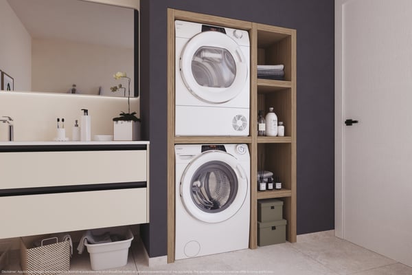 Candy RapidÓ RO 486DWMC7/1-S vaskemaskine Front-læsning 8 kg 1400 rpm Hvid