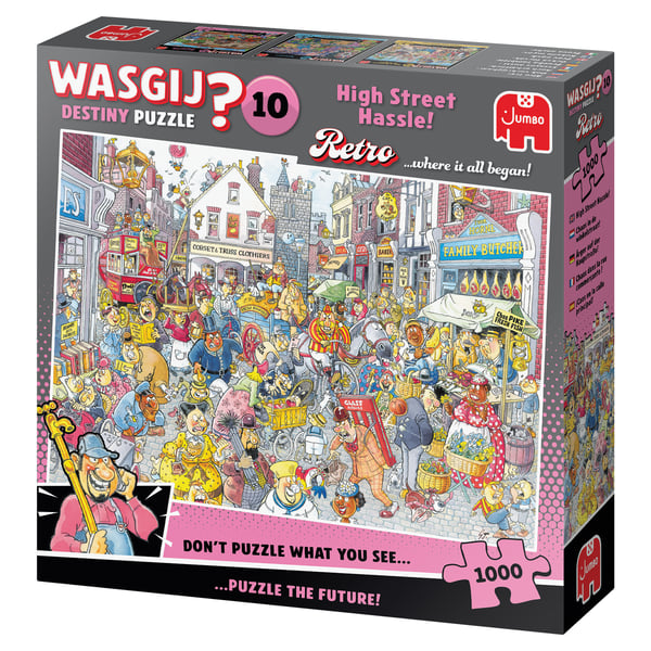 Wasgij Retro Destiny 10 - Kaos på hovedgaden! (1000 brikker)
