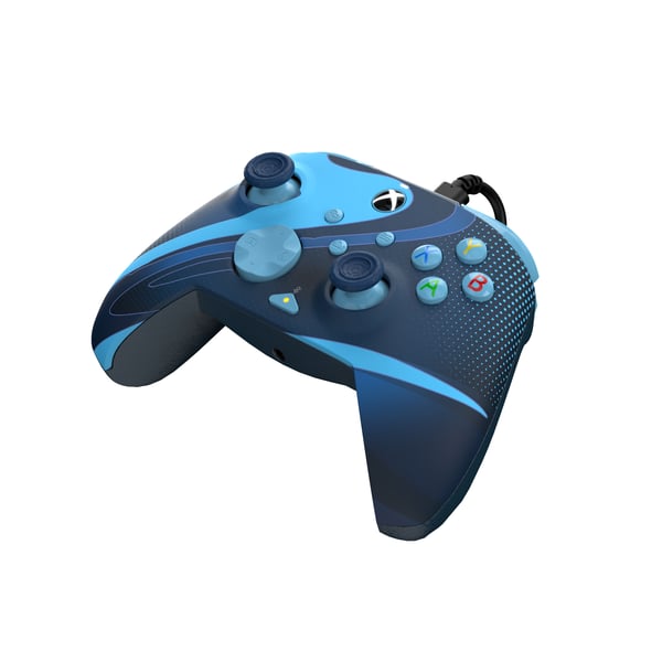 PDP REMATCH GLOW Advanced Blå USB Spelplatta Analog / Digital PC, Xbox One, Xbox Series S, Xbox Series X