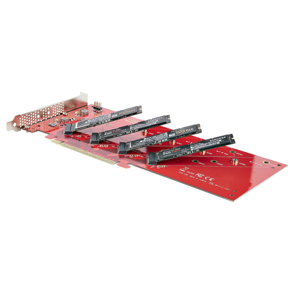 StarTech.com QUAD-M2-PCIE-CARD-B nätverkskort/adapters Intern M.2