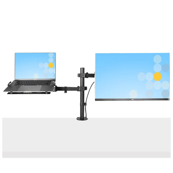 StarTech.com A2-LAPTOP-DESK-MOUNT monitorin kiinnike ja jalusta 86,4 cm (34") Vastaanotto Musta