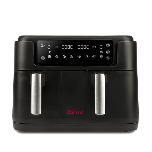 Girmi FG26 Dubbel 9 l Fristående 2400 W Varmluftsfritös Svart